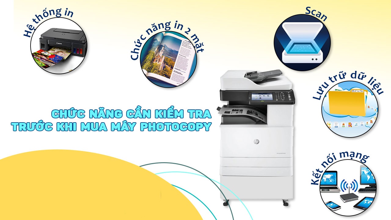 Các chức năng máy photocopy tiện ích cho người dùng