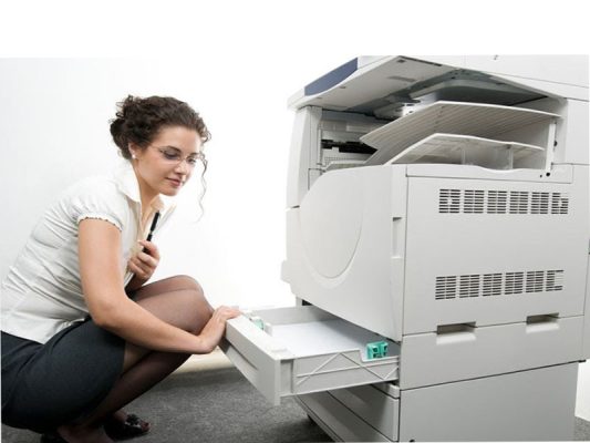 Cách đặt giấy vào máy photocopy