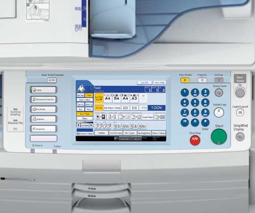 màn hình máy photocopy Ricoh 6001