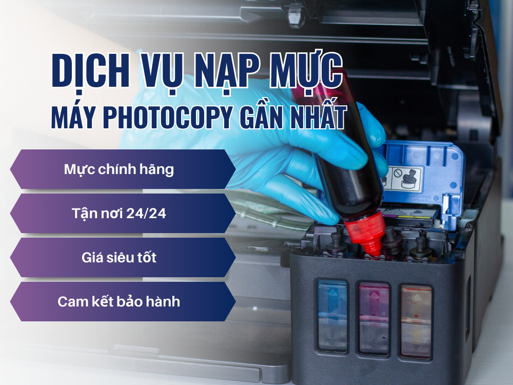 Dịch vụ nạp mực máy photocopy Ricoh Dịch vụ nạp mực máy photocopy Ricoh
